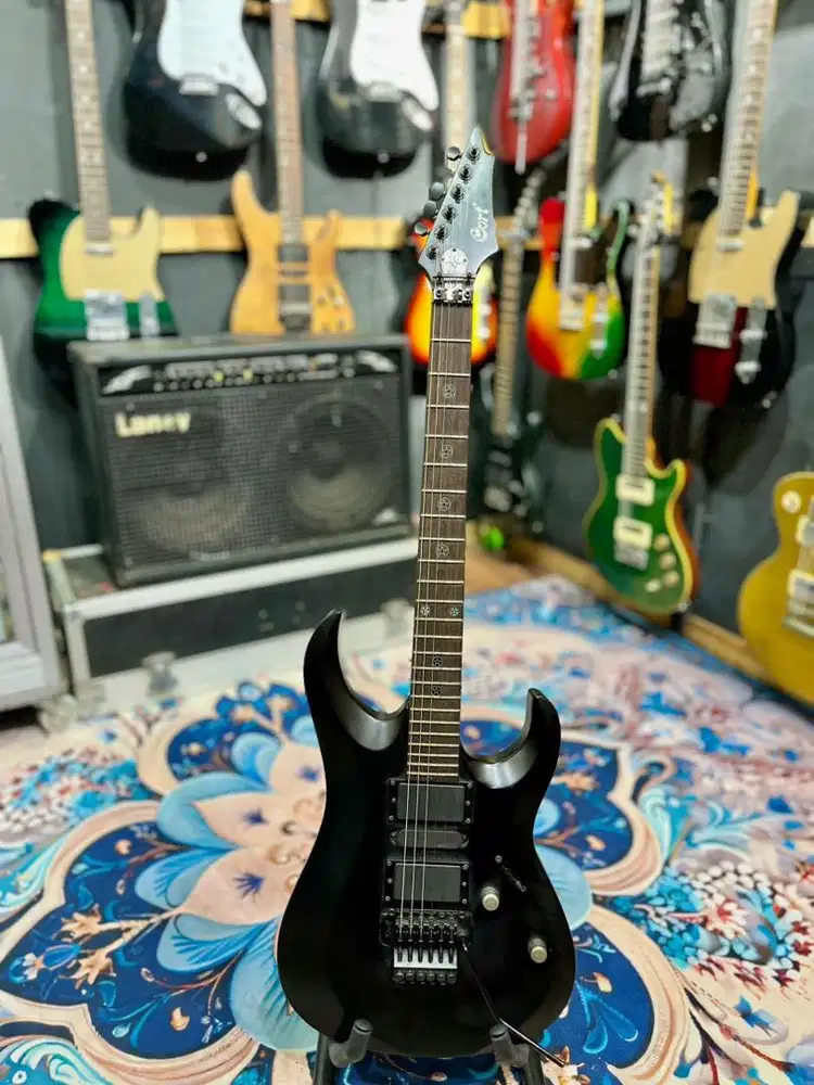 Cort EVL X4 Black Satin  Made In indonesia Tahun 2007