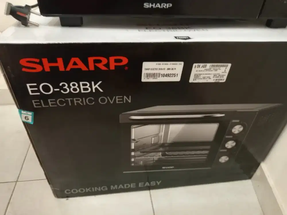 OVEN SHARP EO-38BK BEKAS & LOYANG DARI SHARP + TAMBAHAN LOYANG CUSTOM