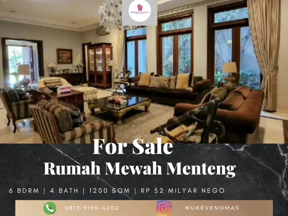 Dijual Rumah Mewah Menteng Jakarta Pusat