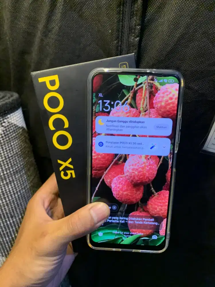 poco x5 5g 6+2/128 resmi fullset ori