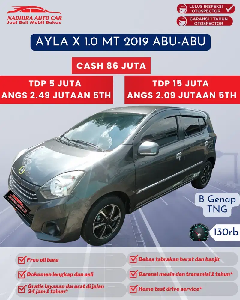 DP 5 Juta AYLA X 1.0 MT 2019