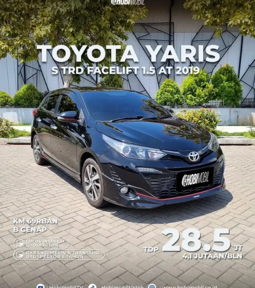 Yaris S Trd Facelift 1.5 AT Thn 2019