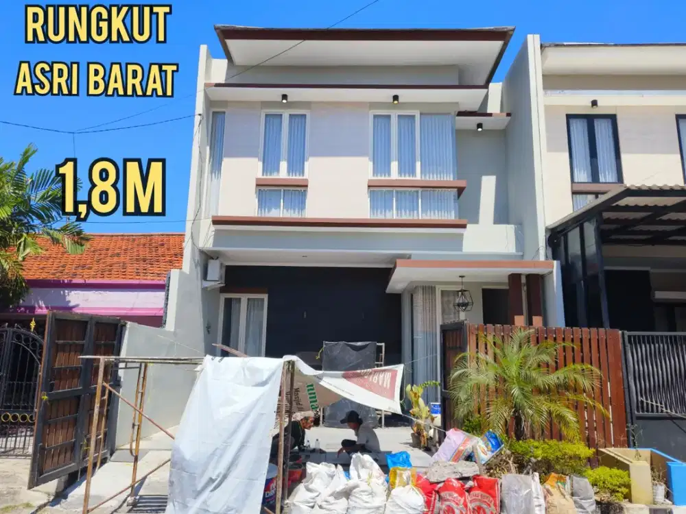   ‼️CANTIK SIAP HUNI, LEBAR 8‼️   RUMAH RUNGKUT ASRI BARAT MINIMALIS TERAWAT. DEKAT MERR, SUPERINDO, UPN, TOL, BANDARA JUANDA, Dll