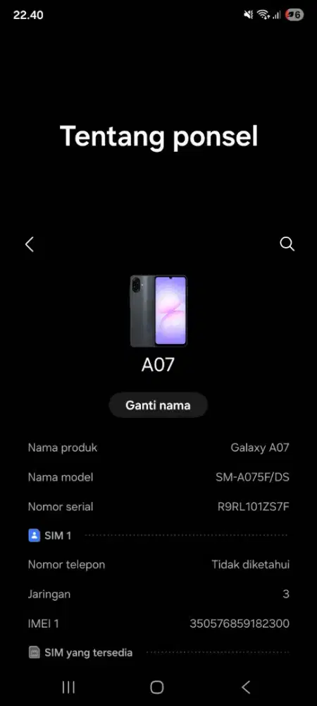 SAMSUNG GALAXY A07 4/64