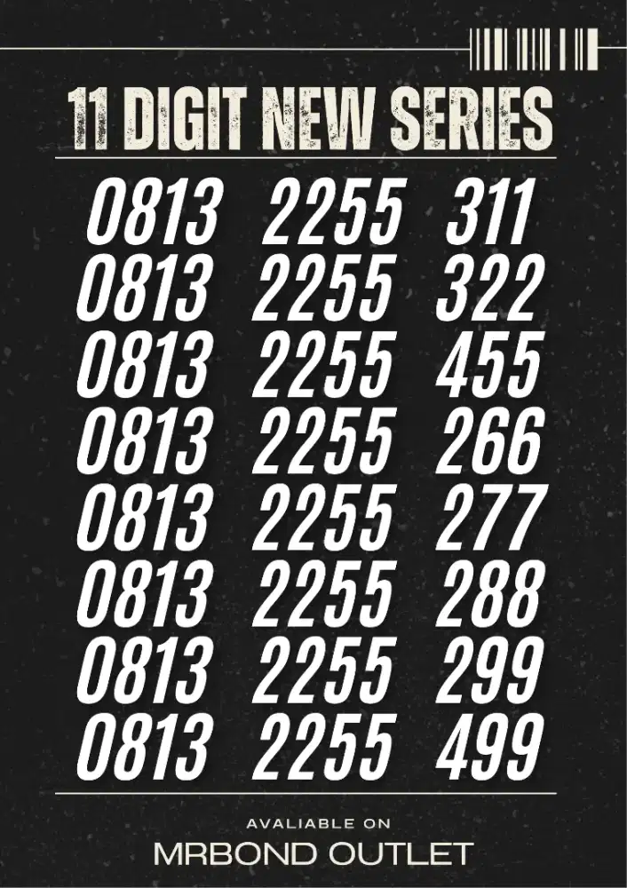 NOMOR CANTIK SIMPATI 11 DIGIT NEW SERIES