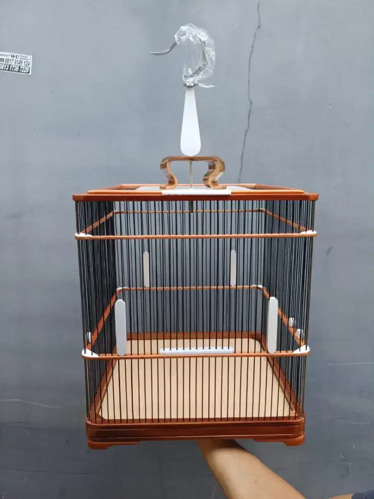 Sangkar cungkok jati ukuran 37x37cm