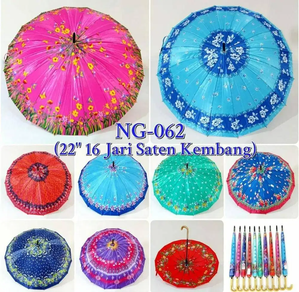 Payung 16 Jari Saten