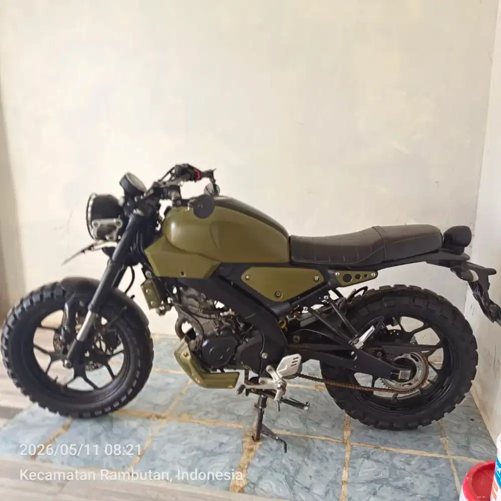 Yamaha XSR 155 scrambler. Part ori ada semua.