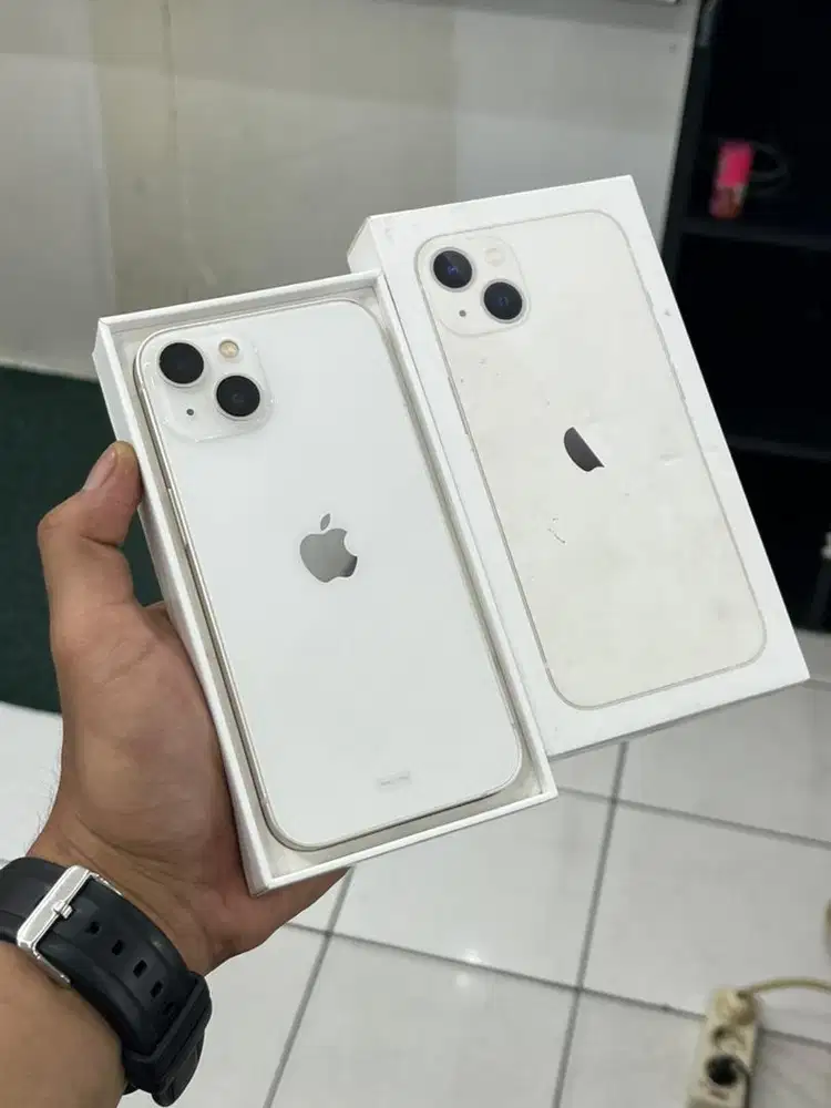 Iphone 13 iBox 128Gb Hb 91% lengkap face id trutone om