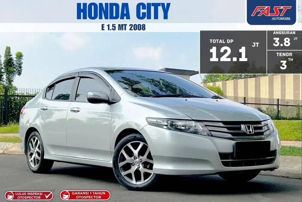 HONDA CITY E 2008 1.5 MT VERY LOW KM.62RB & PAJAK PANJANG