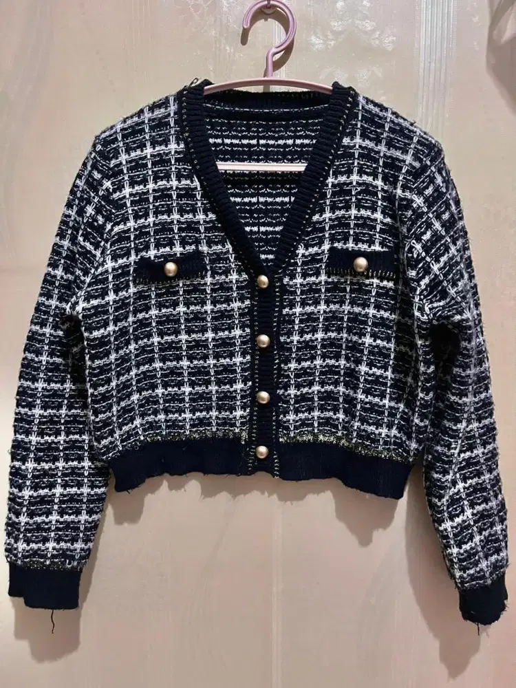 Cardi Rajut Preloved Crop