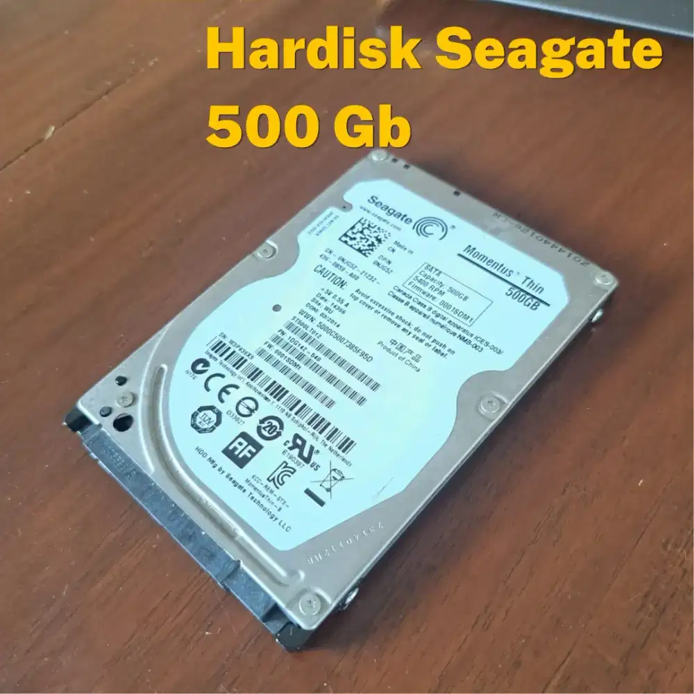 Hardisk 2.5 SATA Merk Seagate 500 Gb