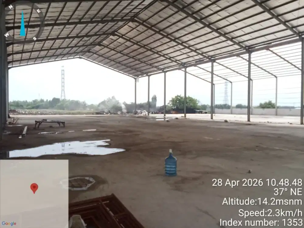 DISEWA GUDANG BARU LUAS 8100 MUATAN CONTAINER TERDEKAT EXIT TOLL MARUNDA  Gudang baru di marunda jakarta utara