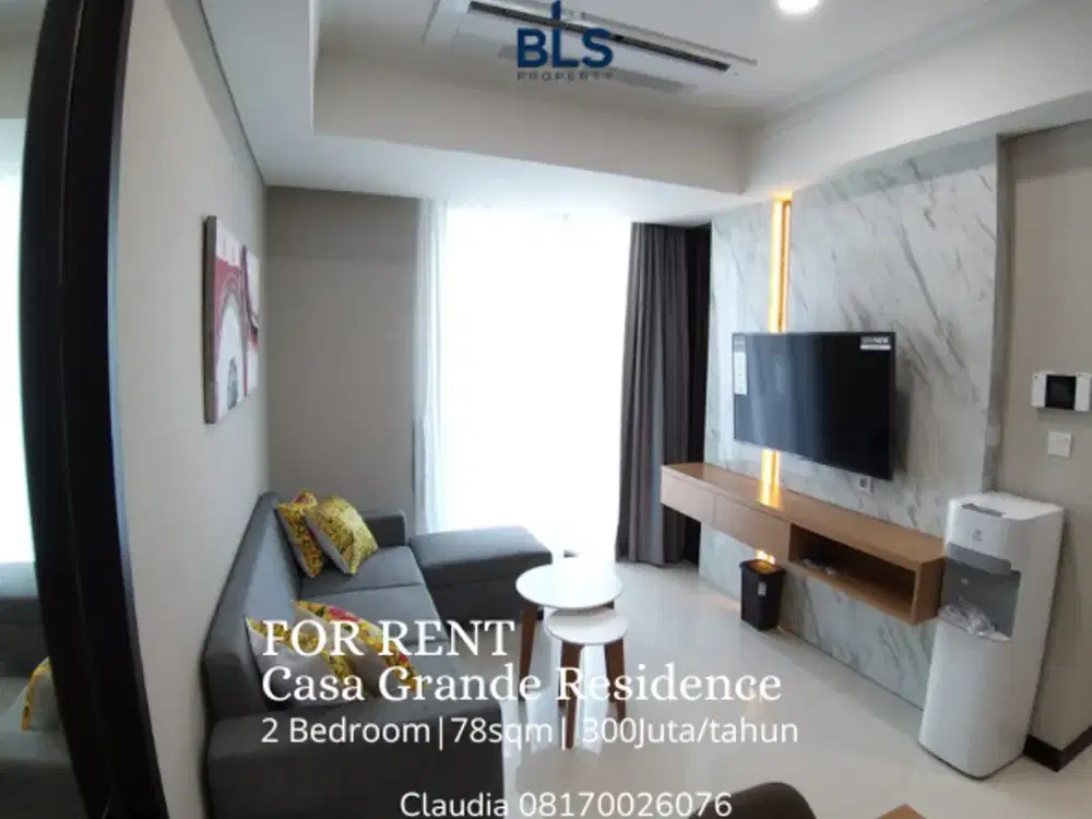 FOR RENT Apartment Casa Grande Residence 2BR