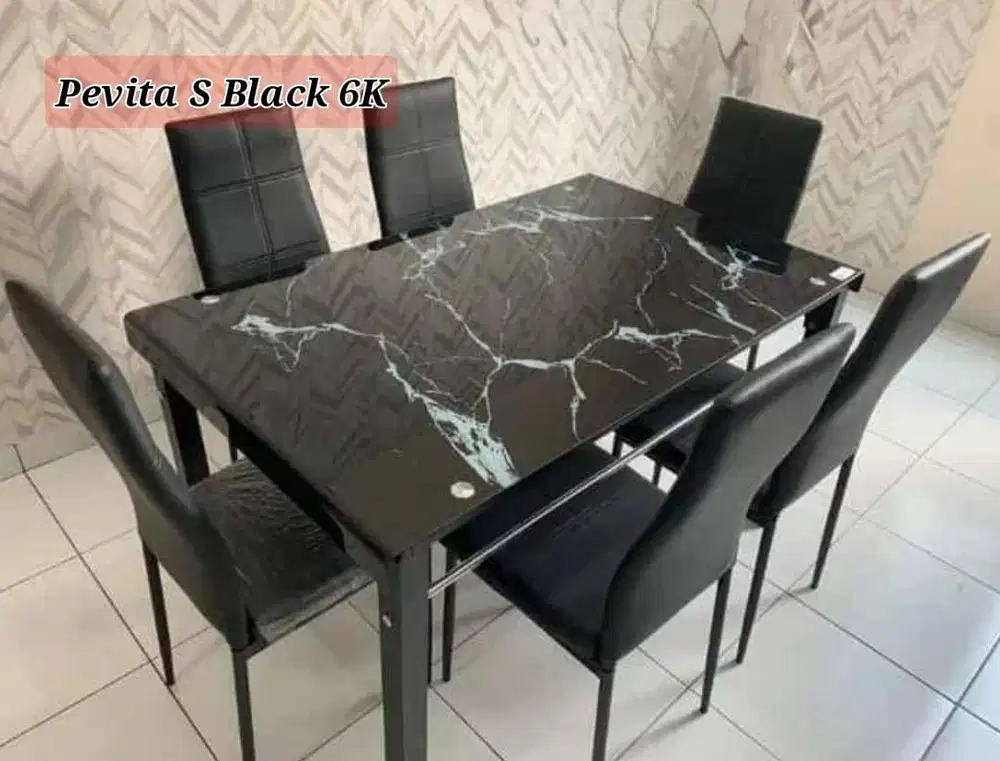 MEJA MAKAN KURSI 6 PEVITA