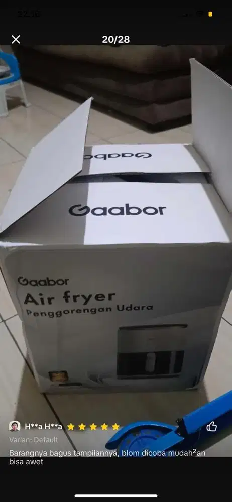 Jual airfryer gaboor masih baru