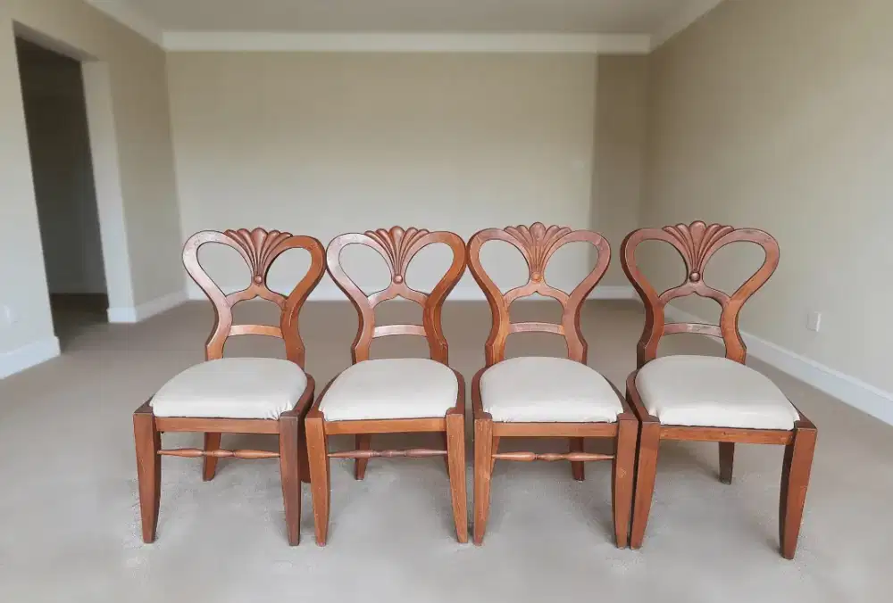 4 kursi makan kayu jok oscar