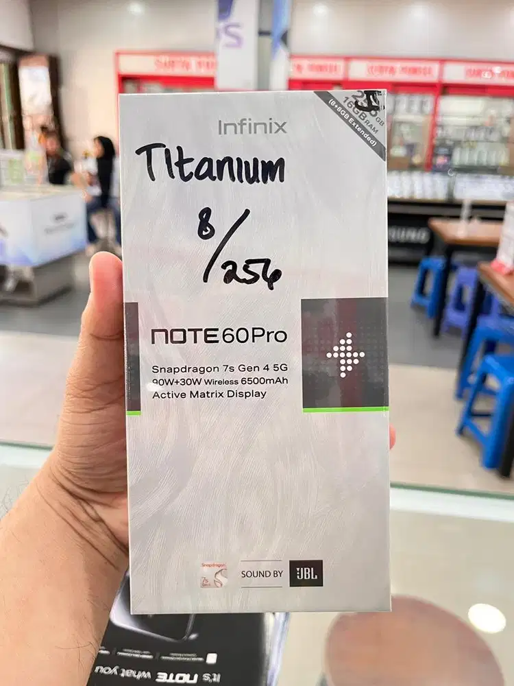 Infinix note 60 Pro CHIPSET GAHAR SNAPDRAGON 7s GEN 4 CASH/kredit bisa