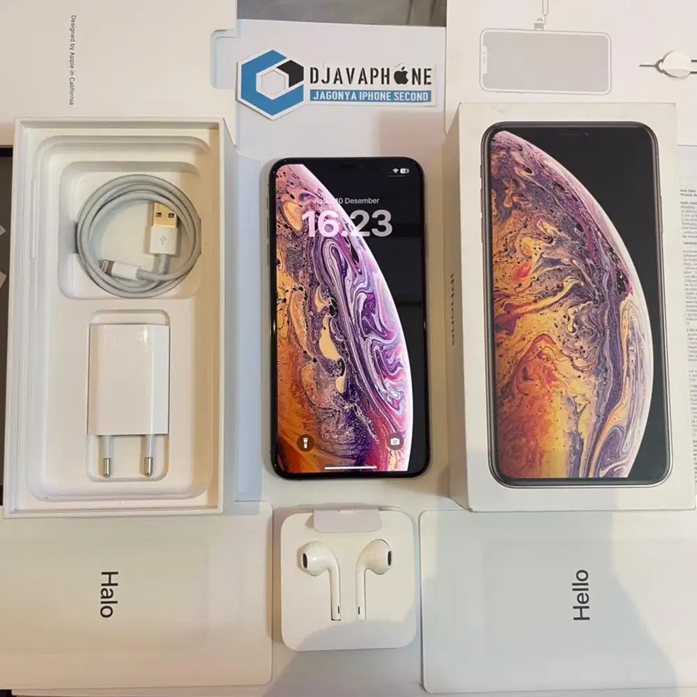 iPhone XS MAX Gold 64GB BH 99% Ex iBox Resmi FullSet ORiginal