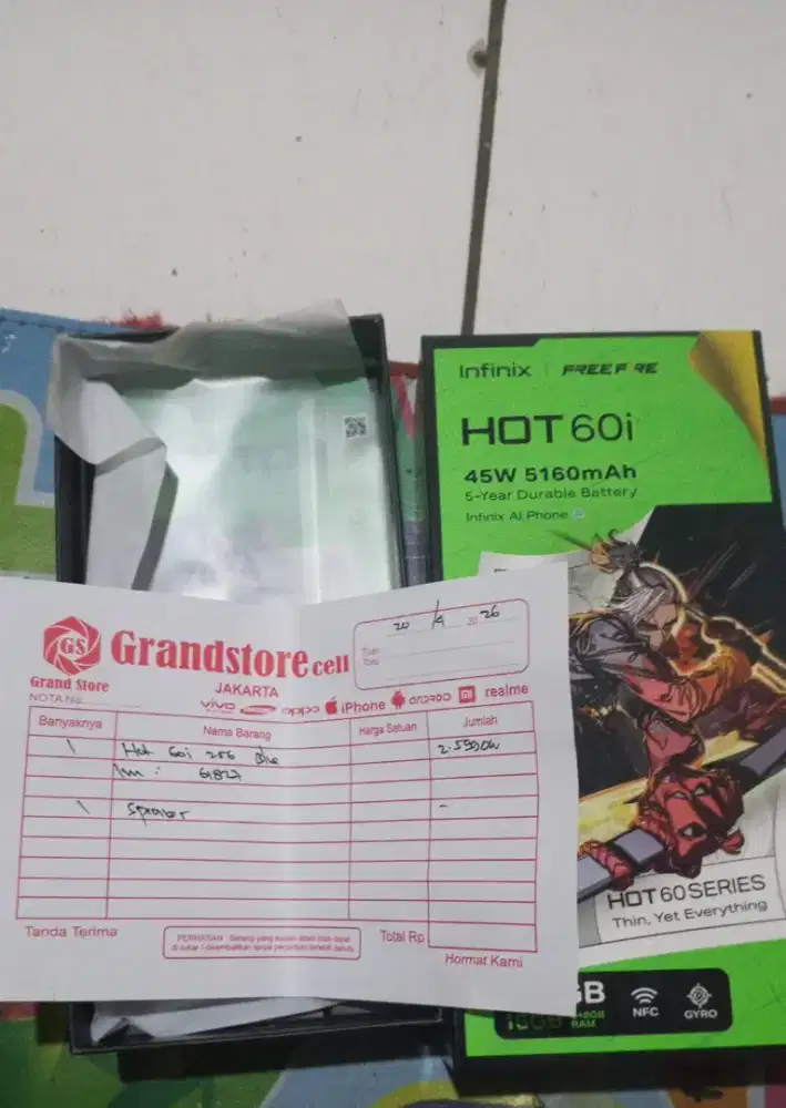 Jual HP infinix hot 60i