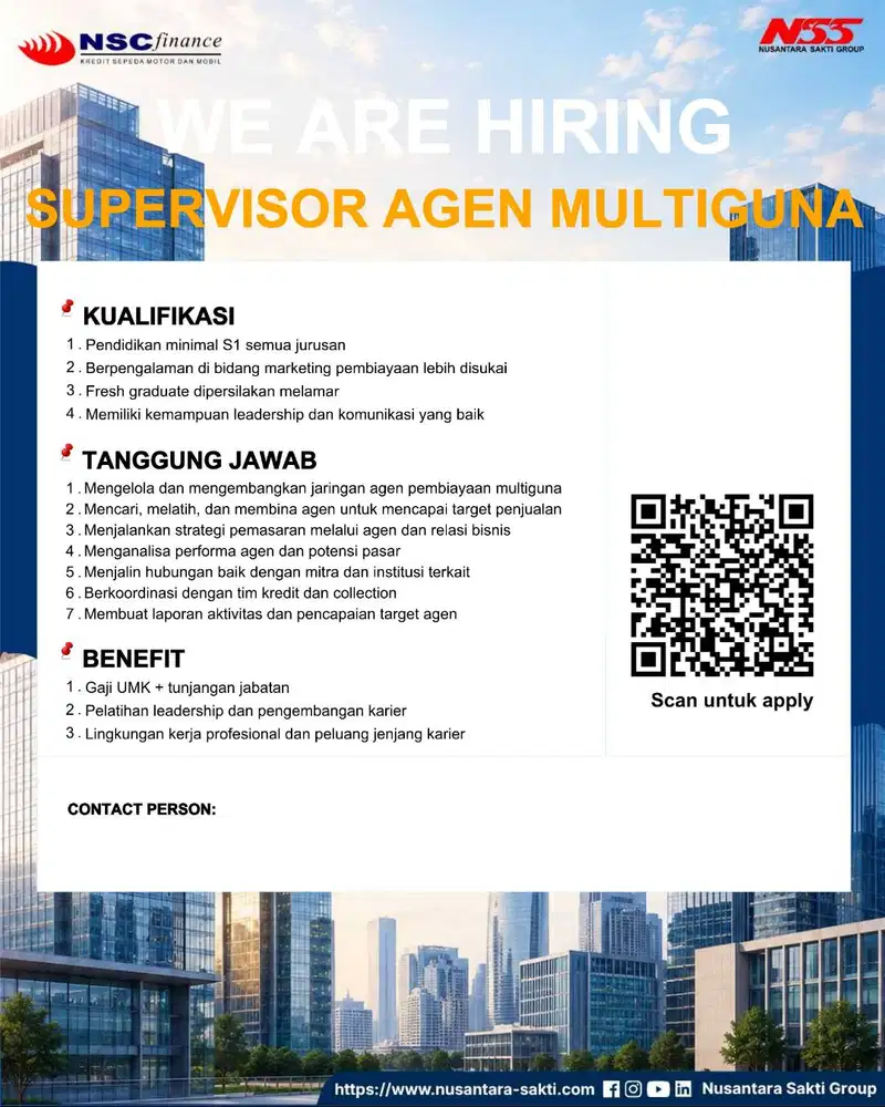 SUPERVISOR MARKETING AGEN