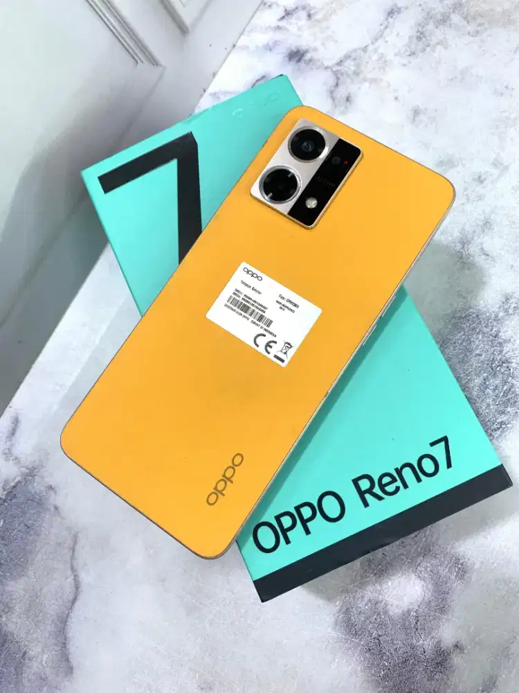 oppo reno 7 8/256 yellow lengkap