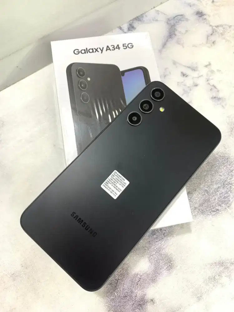 samsung A34 5G 8/256 black lengkap