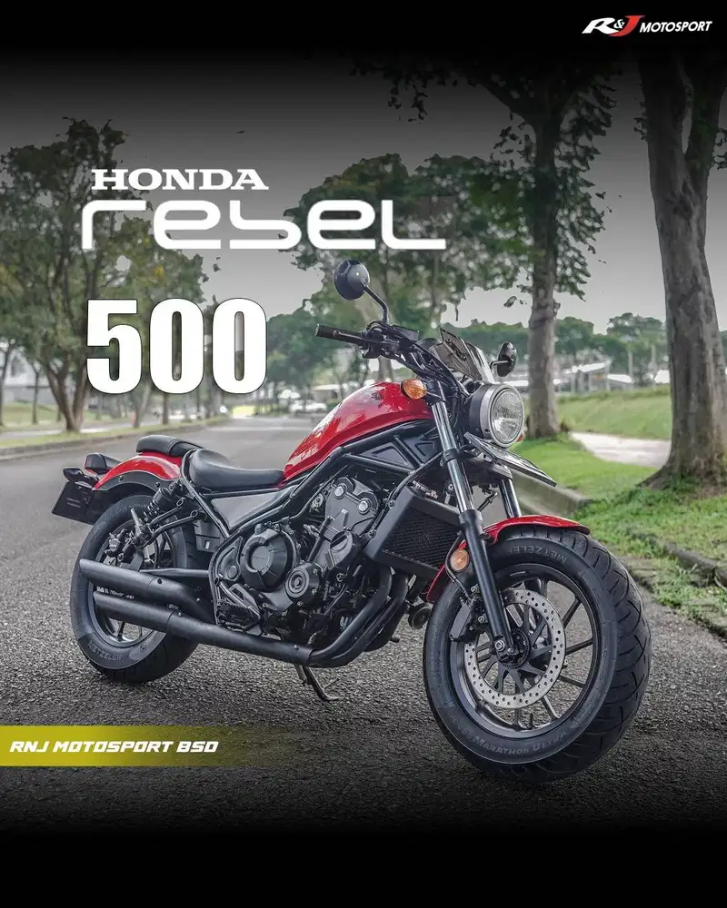 (Full Paper) Honda Rebel 500 Nik 2019 Warna Merah KM 8.000an