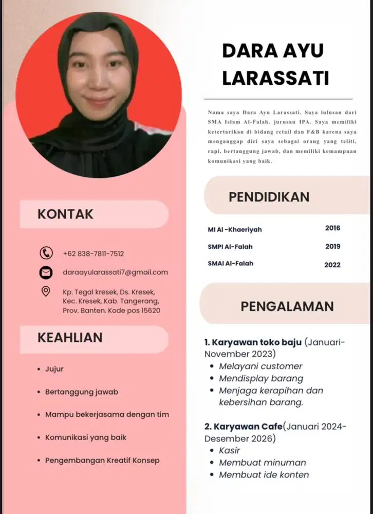 Info loker  untuk kasir/ barista f&b dan lainya
