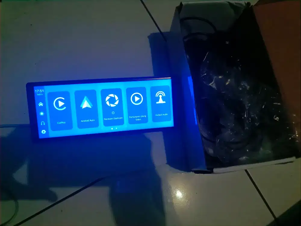 CARPLAY DASCAM 10.26 inci dascam mobil 360 rotatable lens gps