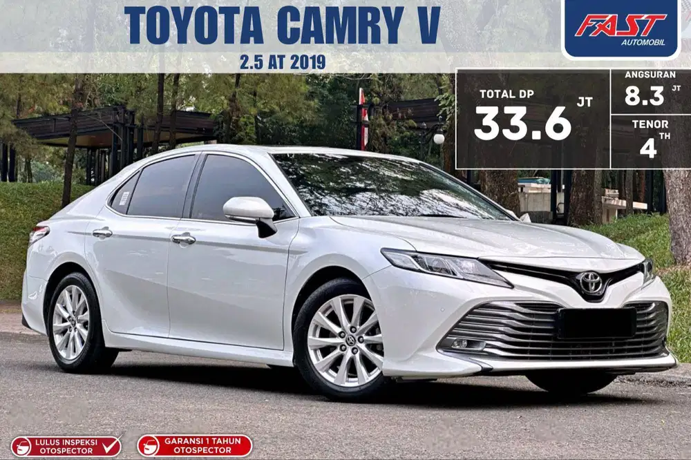 TOYOTA CAMRY V 2019 2.5 AT SUNROOF LOW KM.41RB & PAJAK PANJANG