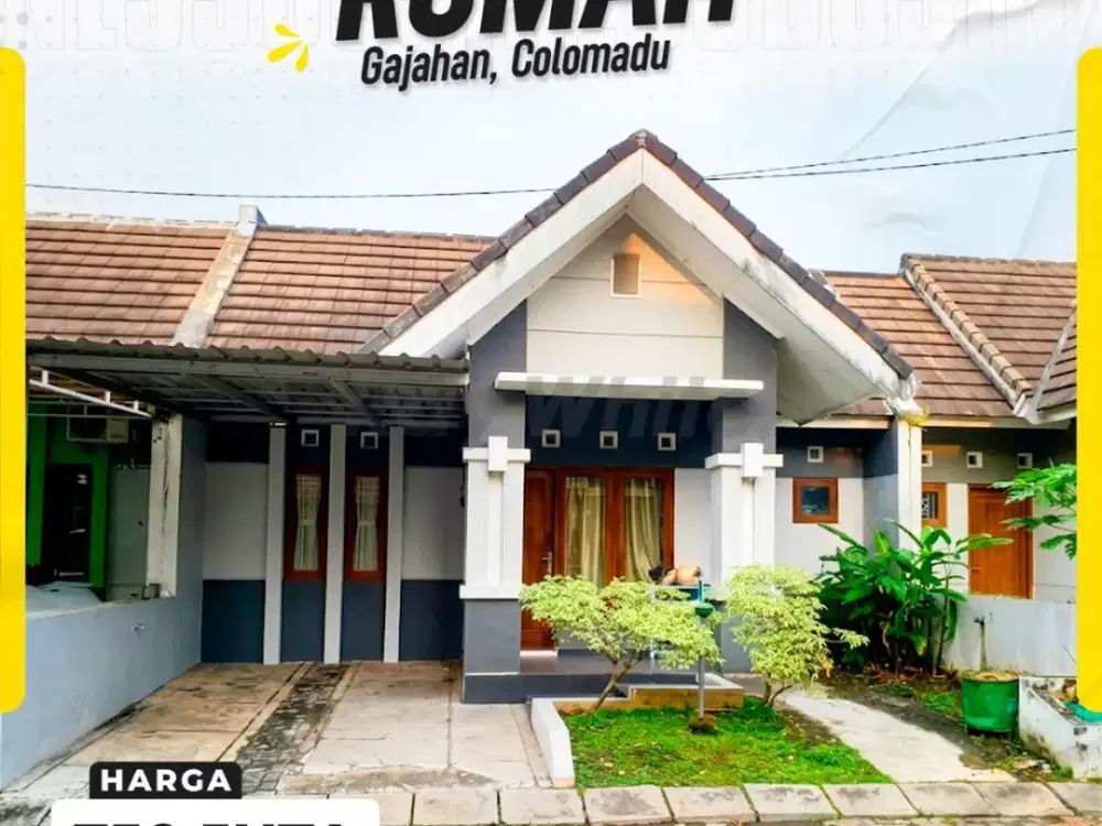 Rumah Cluster 2Kamar Siap Huni dekat kampus UMS Solo, Gajahan Colomadu Solo