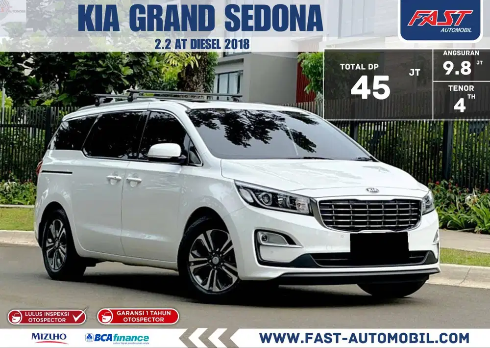 KIA GRAND SEDONA 2.2 DIESEL 2018 LOW KM.46RB & PAJAK PANJANG