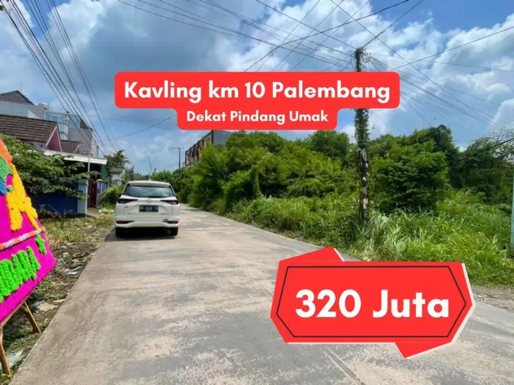 Jual Kavling KM 10 Palembang Dekat Pindang Umak – 128 m² SHM Harga 320 Juta