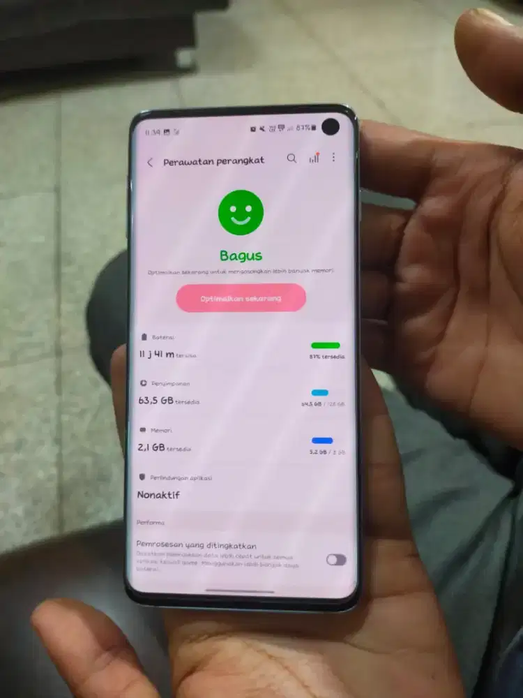 Samsung galaxu s10 inter