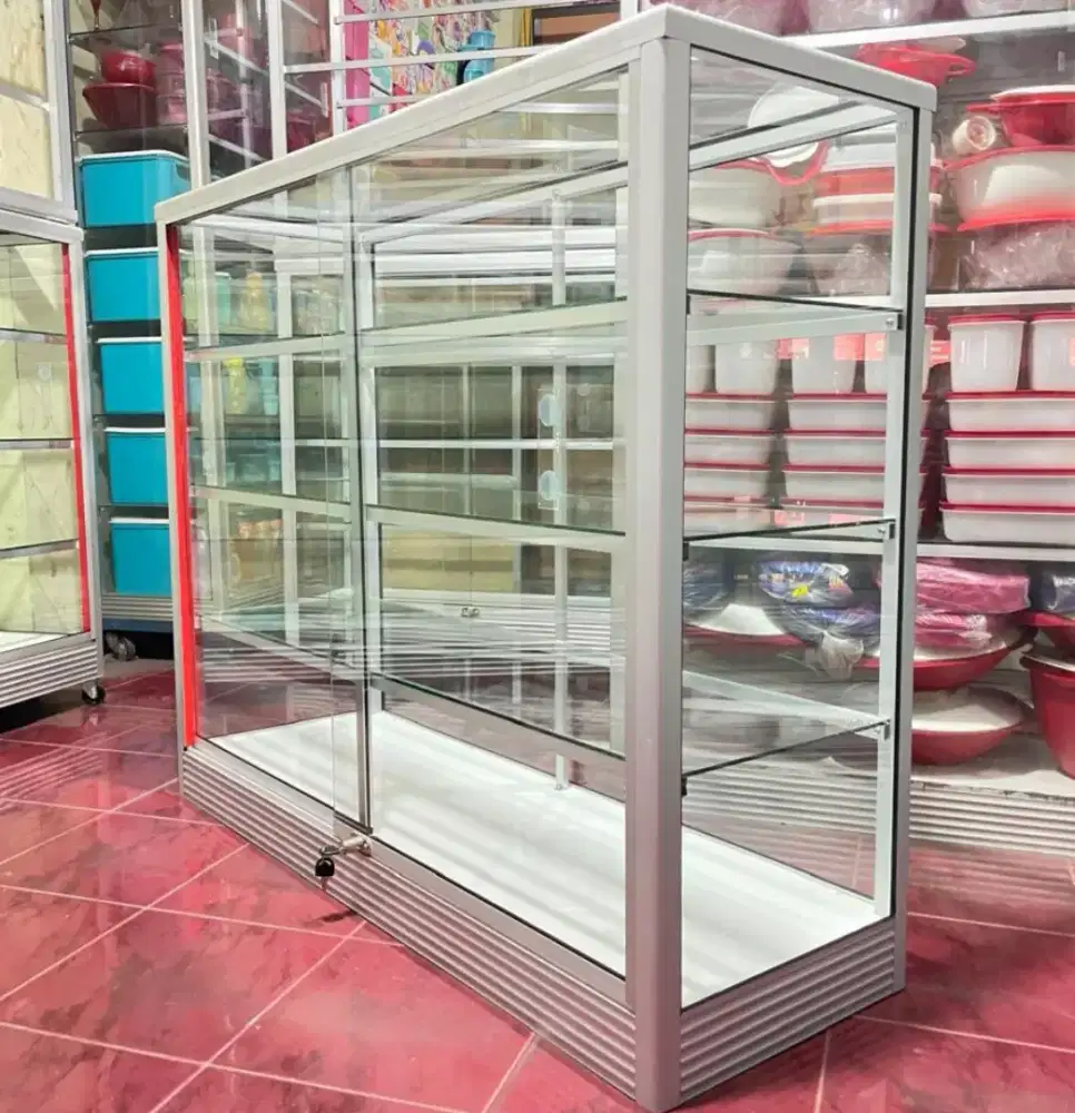 Etalase Panjang 1,2Mx1M Buat Toko dll