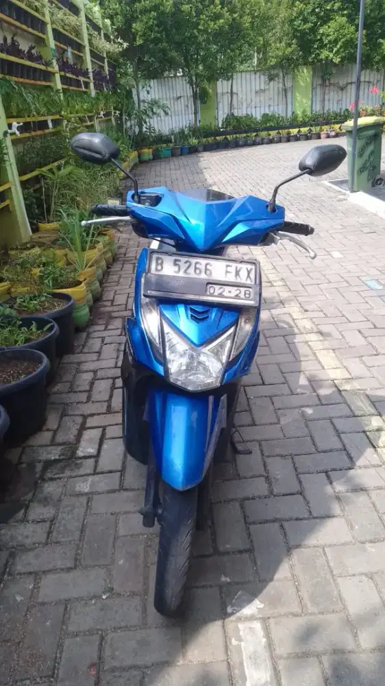 Honda Beat 2013 FI Second (Warna Biru) Jual BU