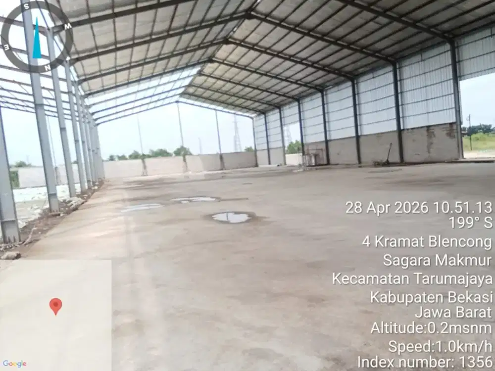 DISEWA GUDANG BARU LUAS 8100 MUATAN CONTAINER TERDEKAT EXIT TOLL MARUNDA