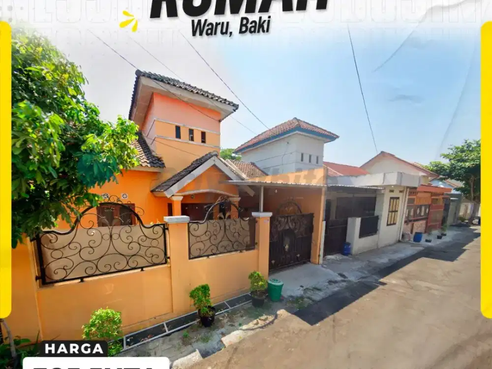 DIjual Rumah Cluster 2Kamar Siap huni di Mangesti gentan Waru baki Sukoharjo