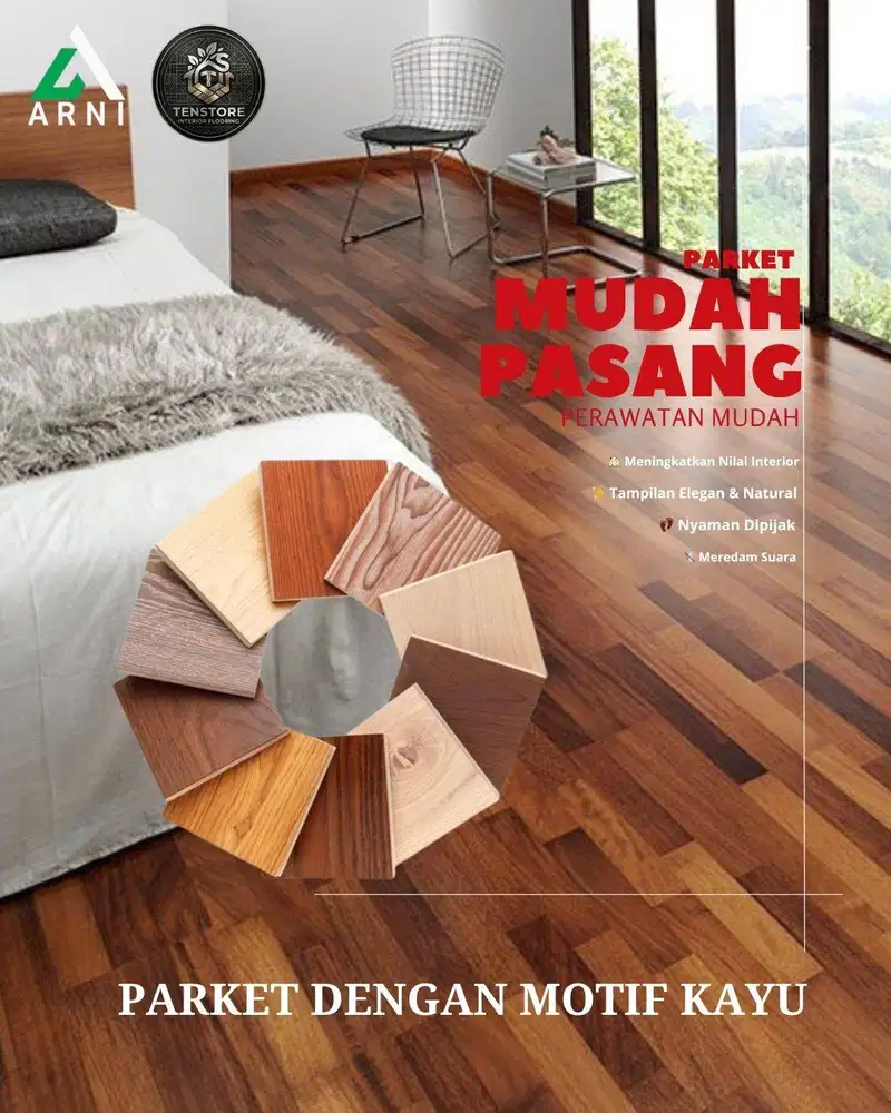 PARKET DENGAN MOTIF KAYU