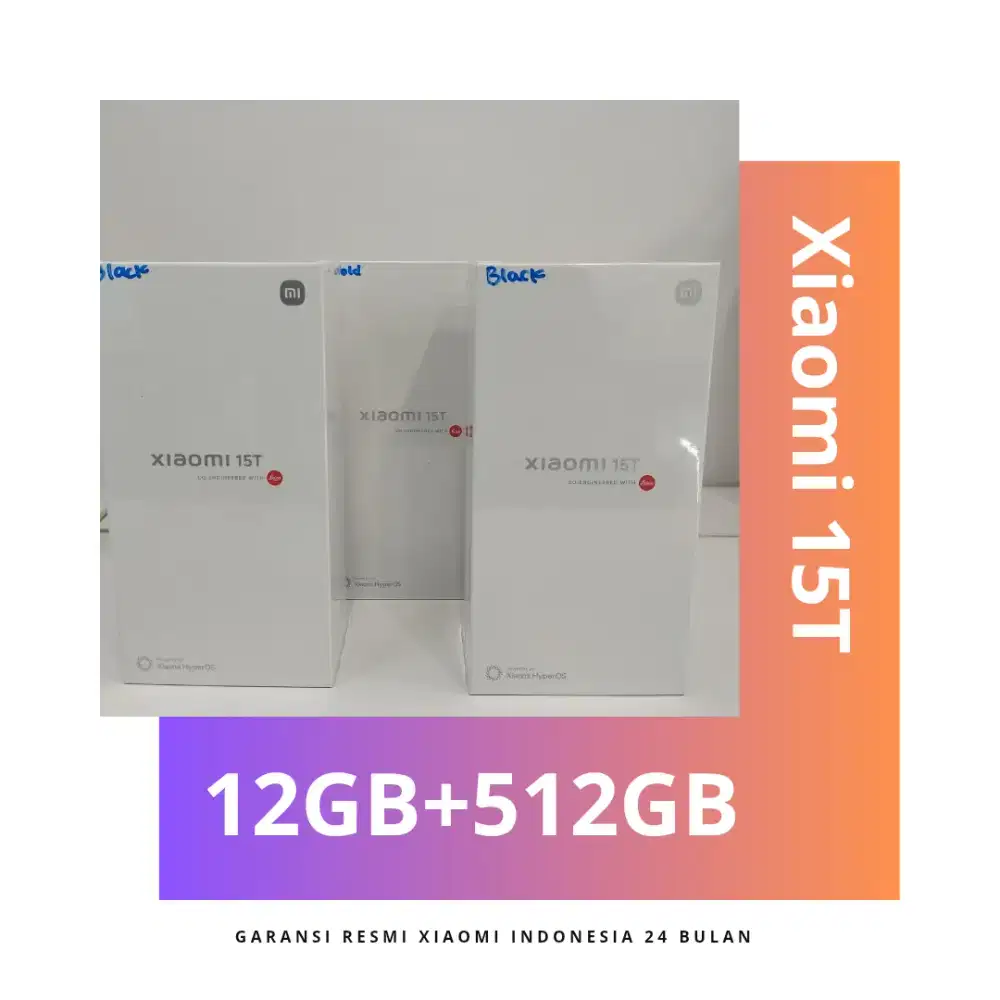 Xiaomi 15T Garansi Resmi Indonesia 24 Bulan.