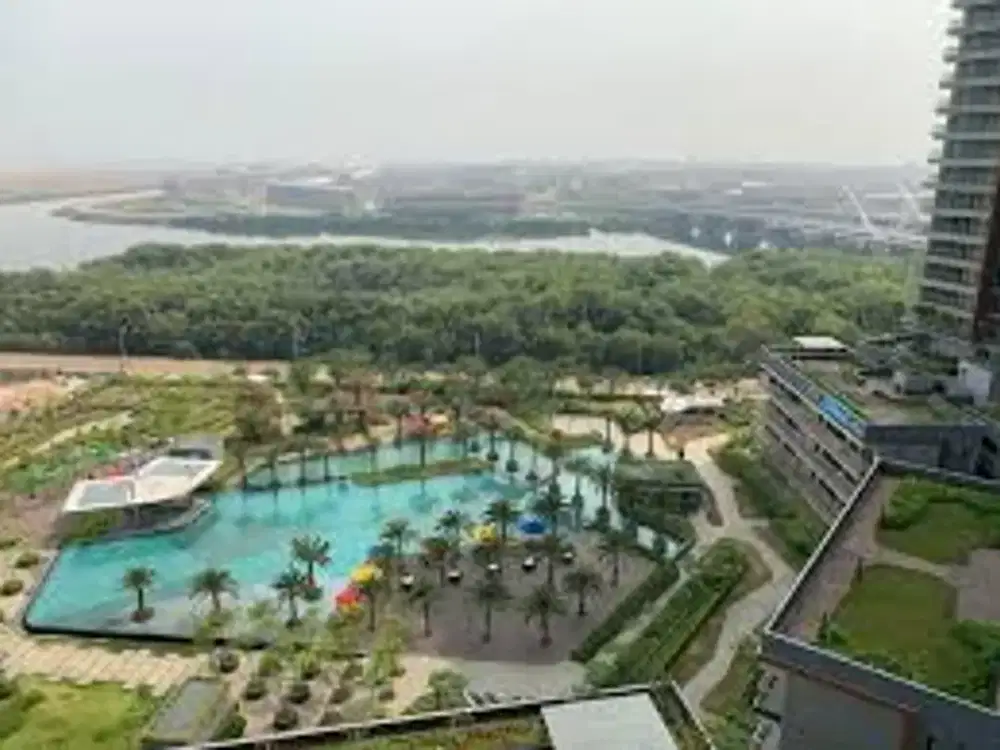 Apartement Pik1 Gold Coast Tipe 1Br Luas 51M Full Furnish,View Laut,Lantai Sedang