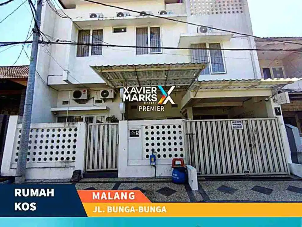 Dijual Rumah Kos Aktif 13 KT Full Furnish di Jalan Bunga-Bunga, Suhat Malang