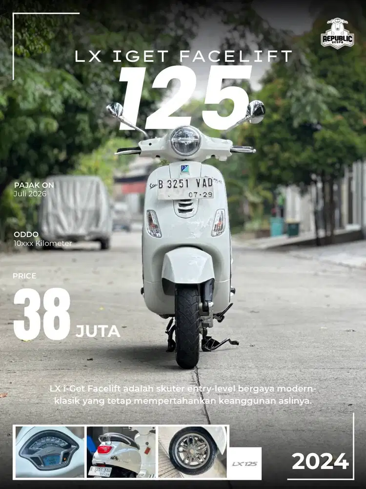 LX125 IGET FACELIFT 2024 WHITE INNOCENZA