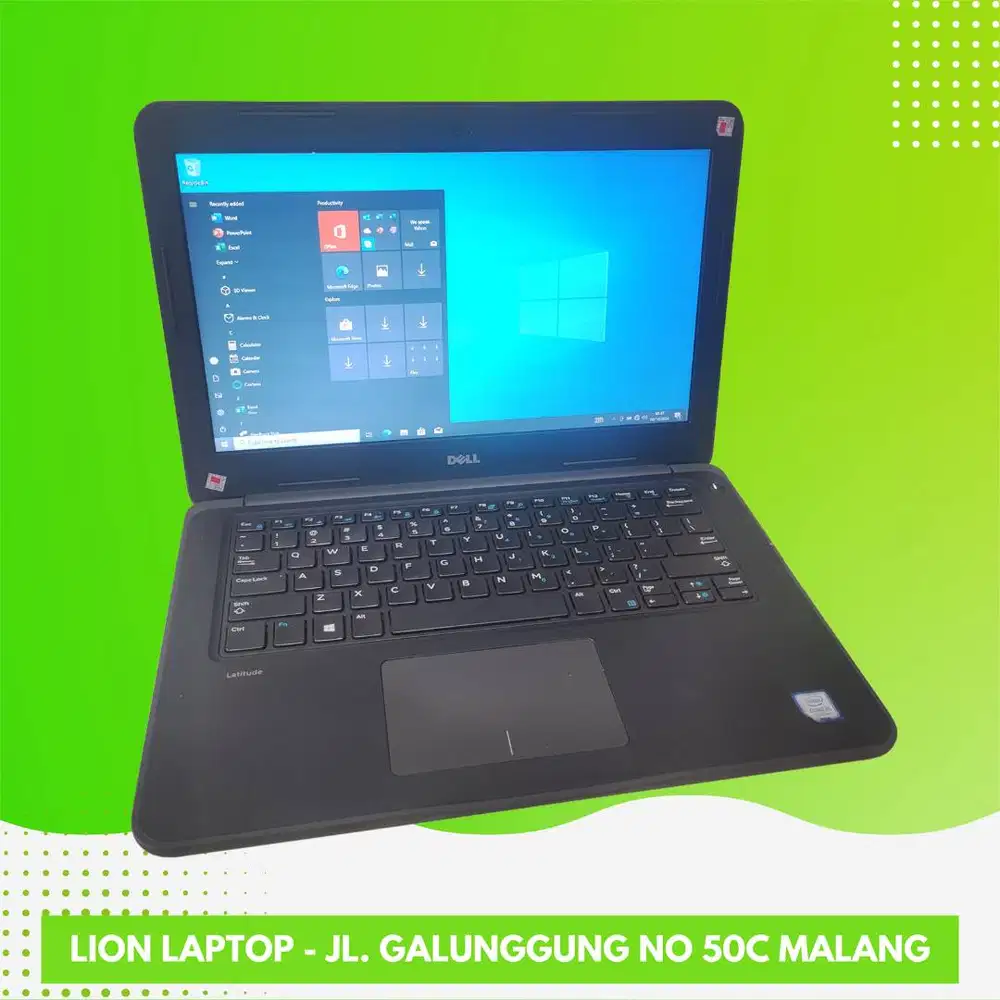 Core i5 Gen 7 Murah Mulus RAM 8GB SSD 256GB Dell Latitude 3380 [12|05]
