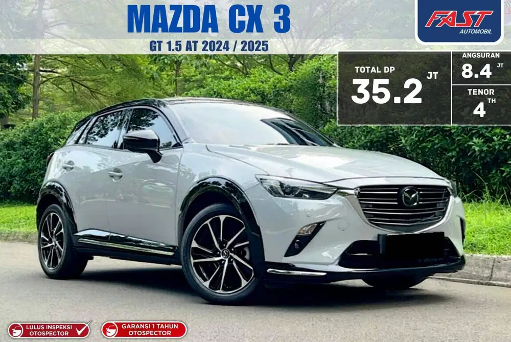 MAZDA CX3 GT 2024 / 2025 SUNROOF 1.5 AT LOW KM.20RB & PAJAK PANJANG