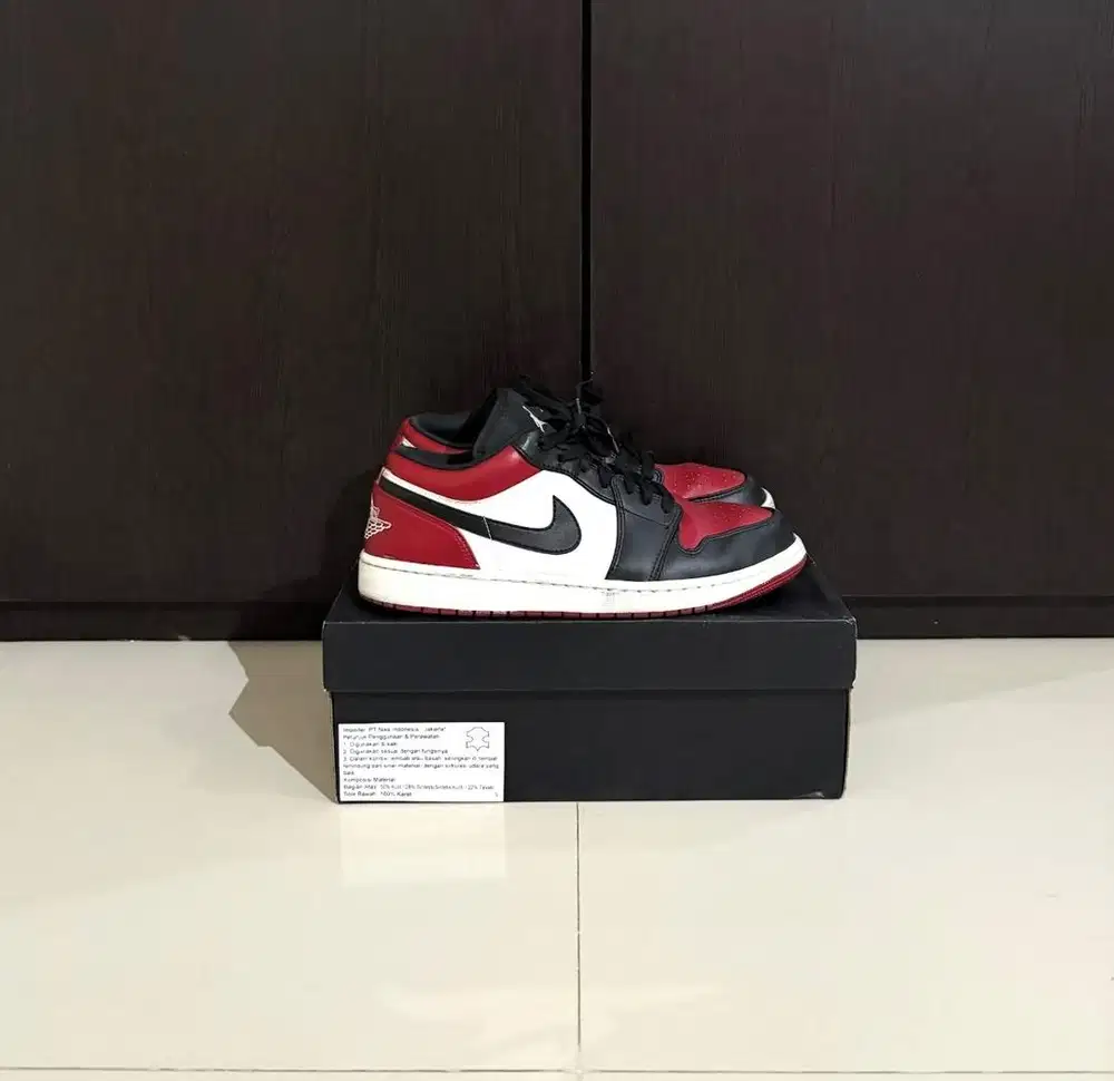 Jordan 1 Low Bred Toe