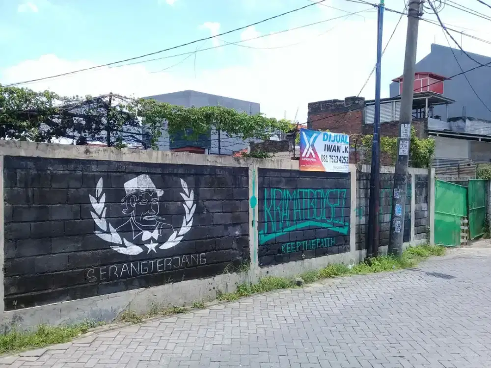 Jl Kramat I Tanah sdh diurug Area lokasi dekat Apart CBD, Row jalan 3 mobil