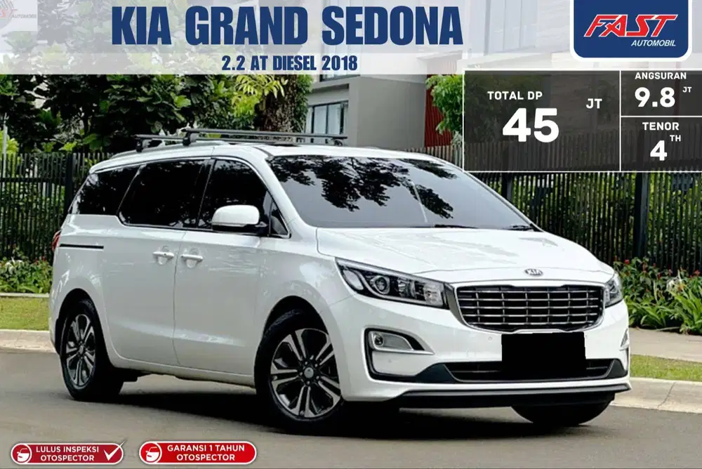 KIA GRAND SEDONA 2.2 DIESEL 2018 LOW KM.46RB & PAJAK PANJANG