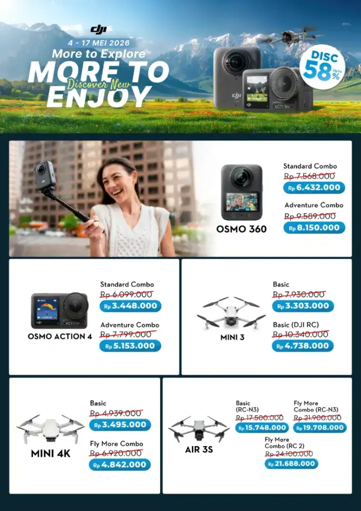 Promo DGI mini 4 cicilan 0%